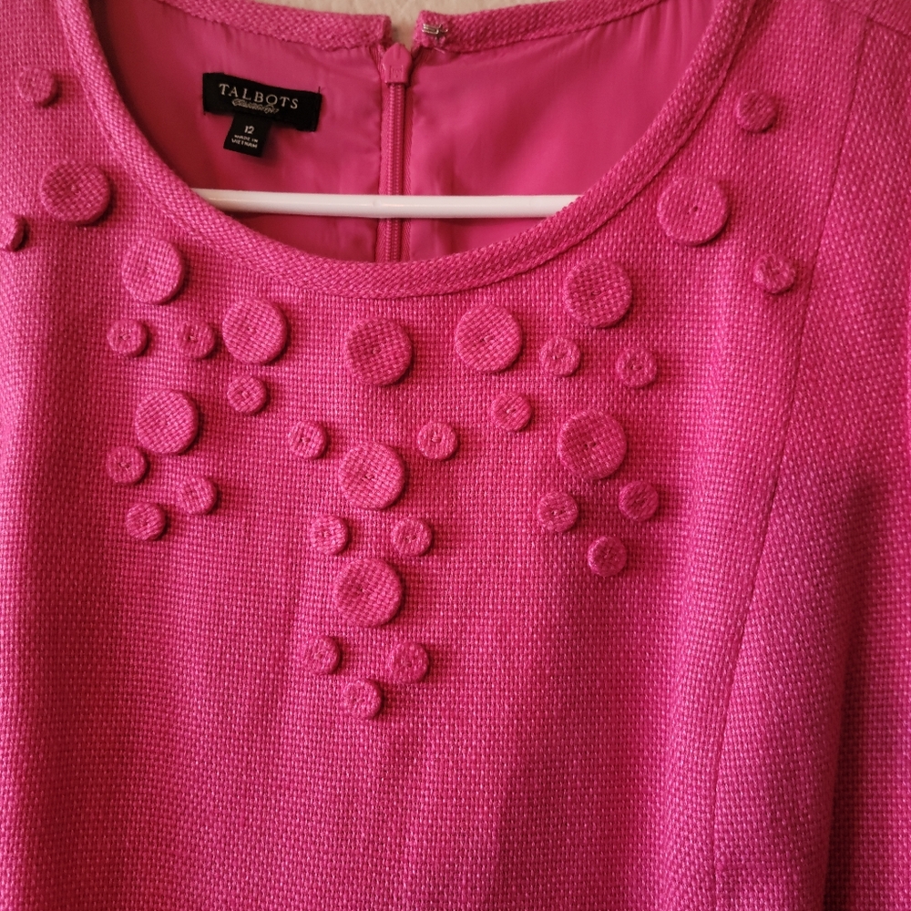 TALBOTS Brand.. Elegant Pink Sleeveless Dress (16) - Picture 3 of 9